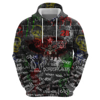 Personalized Wild West Borderlands Hoodie Urban Street Graffiti Art Skull Scorpion Symbols