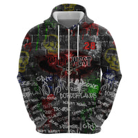 Personalized Wild West Borderlands Hoodie Urban Street Graffiti Art Skull Scorpion Symbols
