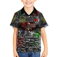 Personalized Wild West Borderlands Kid Hawaiian Shirt Urban Street Graffiti Art Skull Scorpion Symbols