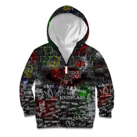 Personalized Wild West Borderlands Kid Hoodie Urban Street Graffiti Art Skull Scorpion Symbols