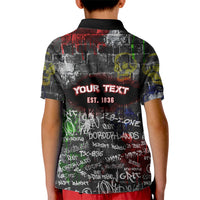 Personalized Wild West Borderlands Kid Polo Shirt Urban Street Graffiti Art Skull Scorpion Symbols