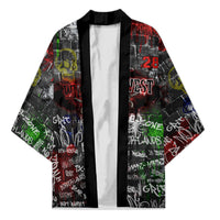 Personalized Wild West Borderlands Kimono Urban Street Graffiti Art Skull Scorpion Symbols