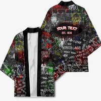 Personalized Wild West Borderlands Kimono Urban Street Graffiti Art Skull Scorpion Symbols