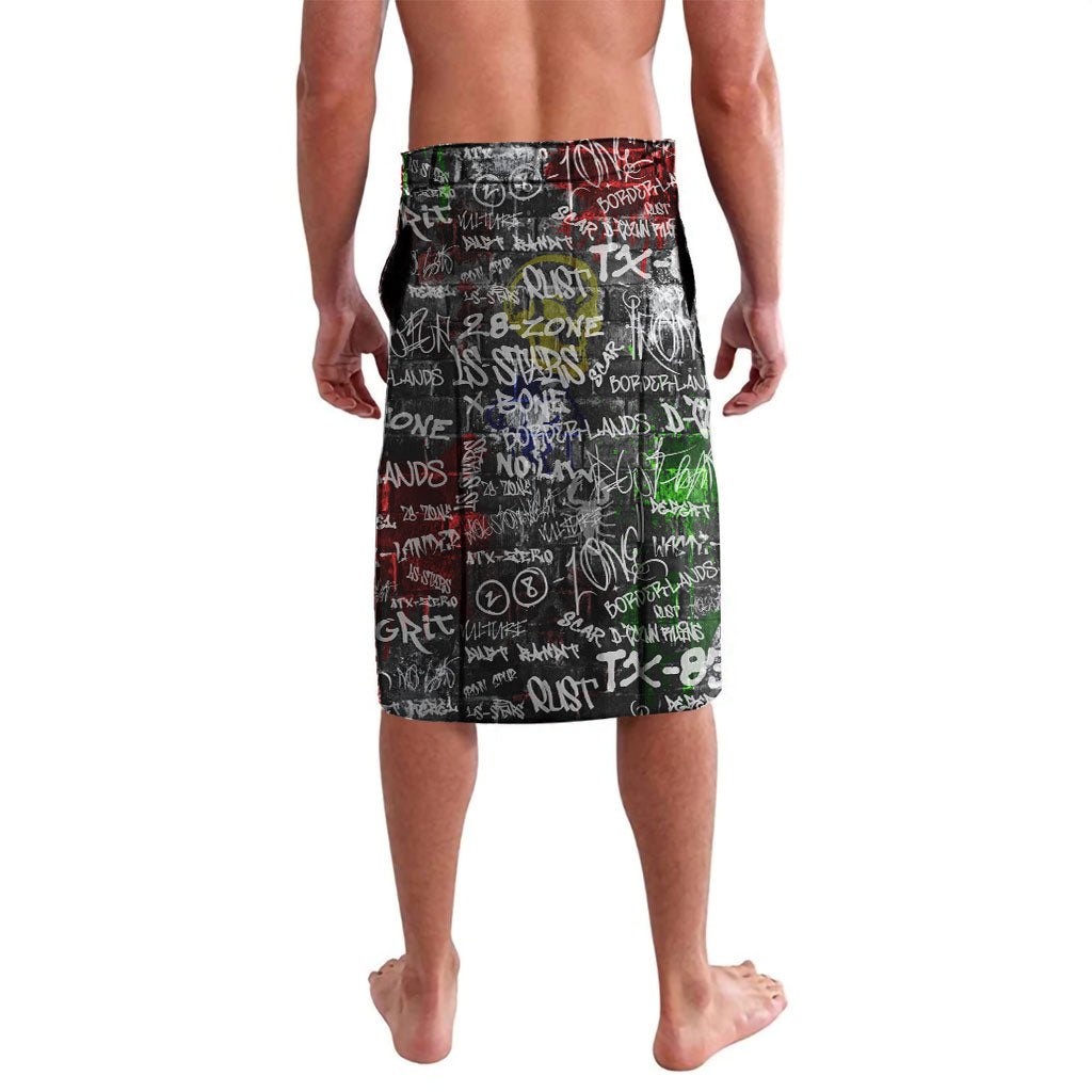 Personalized Wild West Borderlands Lavalava Urban Street Graffiti Art Skull Scorpion Symbols