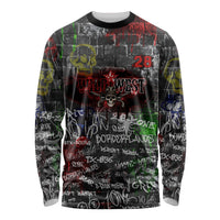 Personalized Wild West Borderlands Long Sleeve Shirt Urban Street Graffiti Art Skull Scorpion Symbols