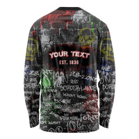 Personalized Wild West Borderlands Long Sleeve Shirt Urban Street Graffiti Art Skull Scorpion Symbols