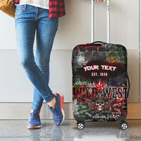 Personalized Wild West Borderlands Luggage Cover Urban Street Graffiti Art Skull Scorpion Symbols