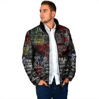 Personalized Wild West Borderlands Padded Jacket Urban Street Graffiti Art Skull Scorpion Symbols