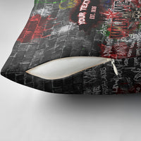Personalized Wild West Borderlands Pillow Cover Urban Street Graffiti Art Skull Scorpion Symbols