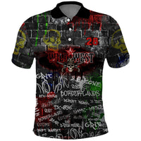 Personalized Wild West Borderlands Polo Shirt Urban Street Graffiti Art Skull Scorpion Symbols