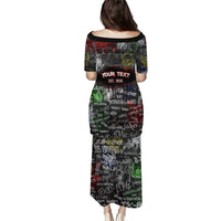 Personalized Wild West Borderlands Puletasi Urban Street Graffiti Art Skull Scorpion Symbols