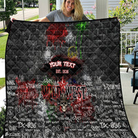 Personalized Wild West Borderlands Quilt Urban Street Graffiti Art Skull Scorpion Symbols