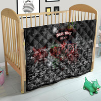 Personalized Wild West Borderlands Quilt Urban Street Graffiti Art Skull Scorpion Symbols