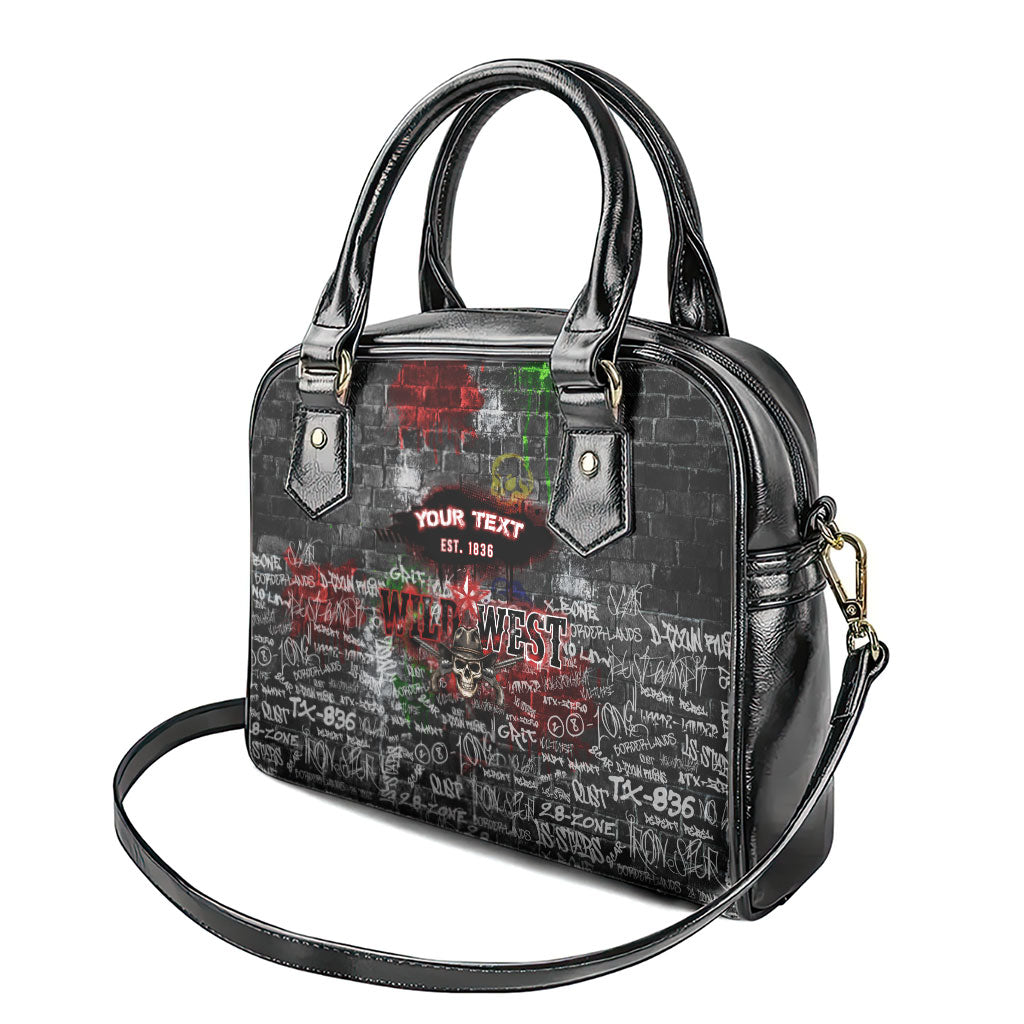 Personalized Wild West Borderlands Shoulder Handbag Urban Street Graffiti Art Skull Scorpion Symbols