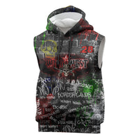 Personalized Wild West Borderlands Sleeveless Hoodie Urban Street Graffiti Art Skull Scorpion Symbols