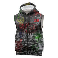 Personalized Wild West Borderlands Sleeveless Zip Hoodie Urban Street Graffiti Art Skull Scorpion Symbols