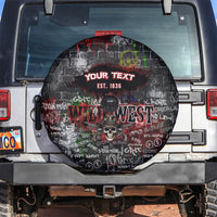 Personalized Wild West Borderlands Spare Tire Cover Urban Street Graffiti Art Skull Scorpion Symbols