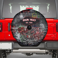 Personalized Wild West Borderlands Spare Tire Cover Urban Street Graffiti Art Skull Scorpion Symbols