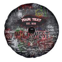 Personalized Wild West Borderlands Spare Tire Cover Urban Street Graffiti Art Skull Scorpion Symbols