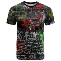 Personalized Wild West Borderlands T Shirt Urban Street Graffiti Art Skull Scorpion Symbols