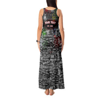 Personalized Wild West Borderlands Tank Maxi Dress Urban Street Graffiti Art Skull Scorpion Symbols