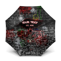 Personalized Wild West Borderlands Umbrella Urban Street Graffiti Art Skull Scorpion Symbols