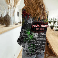 Personalized Wild West Borderlands Women Casual Shirt Urban Street Graffiti Art Skull Scorpion Symbols
