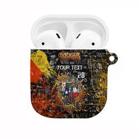 Personalized Texas State Pride AirPods Case Urban Graffiti Style - Longhorn Skull - Oil Derrick Graphic