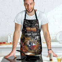 Personalized Texas State Pride Apron Urban Graffiti Style - Longhorn Skull - Oil Derrick Graphic