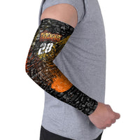Personalized Texas State Pride Arm Sleeves Urban Graffiti Style - Longhorn Skull - Oil Derrick Graphic