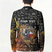 Personalized Texas State Pride Blazer Urban Graffiti Style - Longhorn Skull - Oil Derrick Graphic