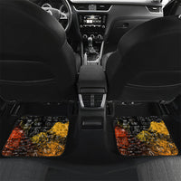 Personalized Texas State Pride Car Mats Urban Graffiti Style - Longhorn Skull - Oil Derrick Graphic