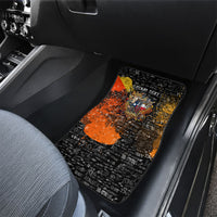 Personalized Texas State Pride Car Mats Urban Graffiti Style - Longhorn Skull - Oil Derrick Graphic