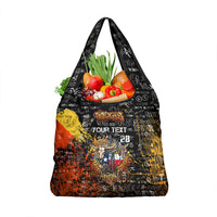 Personalized Texas State Pride Grocery Bag Urban Graffiti Style - Longhorn Skull - Oil Derrick Graphic