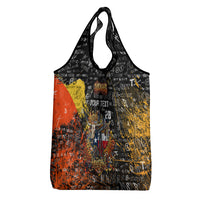 Personalized Texas State Pride Grocery Bag Urban Graffiti Style - Longhorn Skull - Oil Derrick Graphic