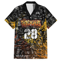 Personalized Texas State Pride Hawaiian Shirt Urban Graffiti Style - Longhorn Skull - Oil Derrick Graphic