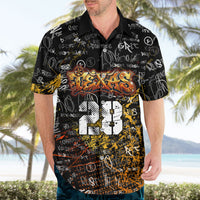 Personalized Texas State Pride Hawaiian Shirt Urban Graffiti Style - Longhorn Skull - Oil Derrick Graphic
