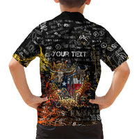 Personalized Texas State Pride Hawaiian Shirt Urban Graffiti Style - Longhorn Skull - Oil Derrick Graphic
