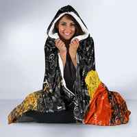 Personalized Texas State Pride Hooded Blanket Urban Graffiti Style - Longhorn Skull - Oil Derrick Graphic