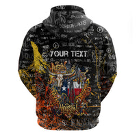 Personalized Texas State Pride Hoodie Urban Graffiti Style - Longhorn Skull - Oil Derrick Graphic