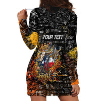 Personalized Texas State Pride Hoodie Dress Urban Graffiti Style - Longhorn Skull - Oil Derrick Graphic