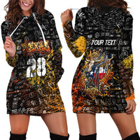 Personalized Texas State Pride Hoodie Dress Urban Graffiti Style - Longhorn Skull - Oil Derrick Graphic