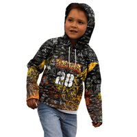 Personalized Texas State Pride Kid Hoodie Urban Graffiti Style - Longhorn Skull - Oil Derrick Graphic