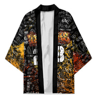 Personalized Texas State Pride Kimono Urban Graffiti Style - Longhorn Skull - Oil Derrick Graphic