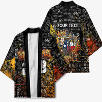 Personalized Texas State Pride Kimono Urban Graffiti Style - Longhorn Skull - Oil Derrick Graphic