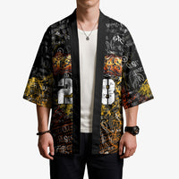 Personalized Texas State Pride Kimono Urban Graffiti Style - Longhorn Skull - Oil Derrick Graphic