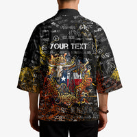 Personalized Texas State Pride Kimono Urban Graffiti Style - Longhorn Skull - Oil Derrick Graphic