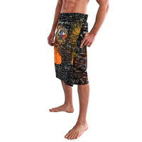 Personalized Texas State Pride Lavalava Urban Graffiti Style - Longhorn Skull - Oil Derrick Graphic