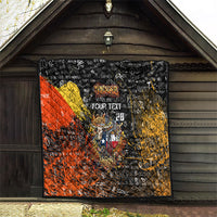 Personalized Texas State Pride Quilt Urban Graffiti Style - Longhorn Skull - Oil Derrick Graphic