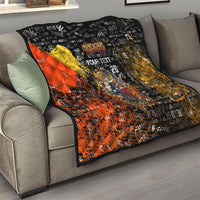 Personalized Texas State Pride Quilt Urban Graffiti Style - Longhorn Skull - Oil Derrick Graphic